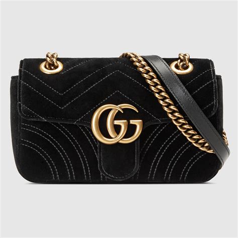 gucci mini marmont velvet bag